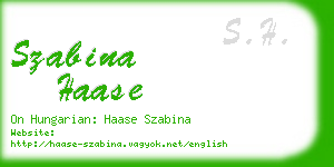 szabina haase business card